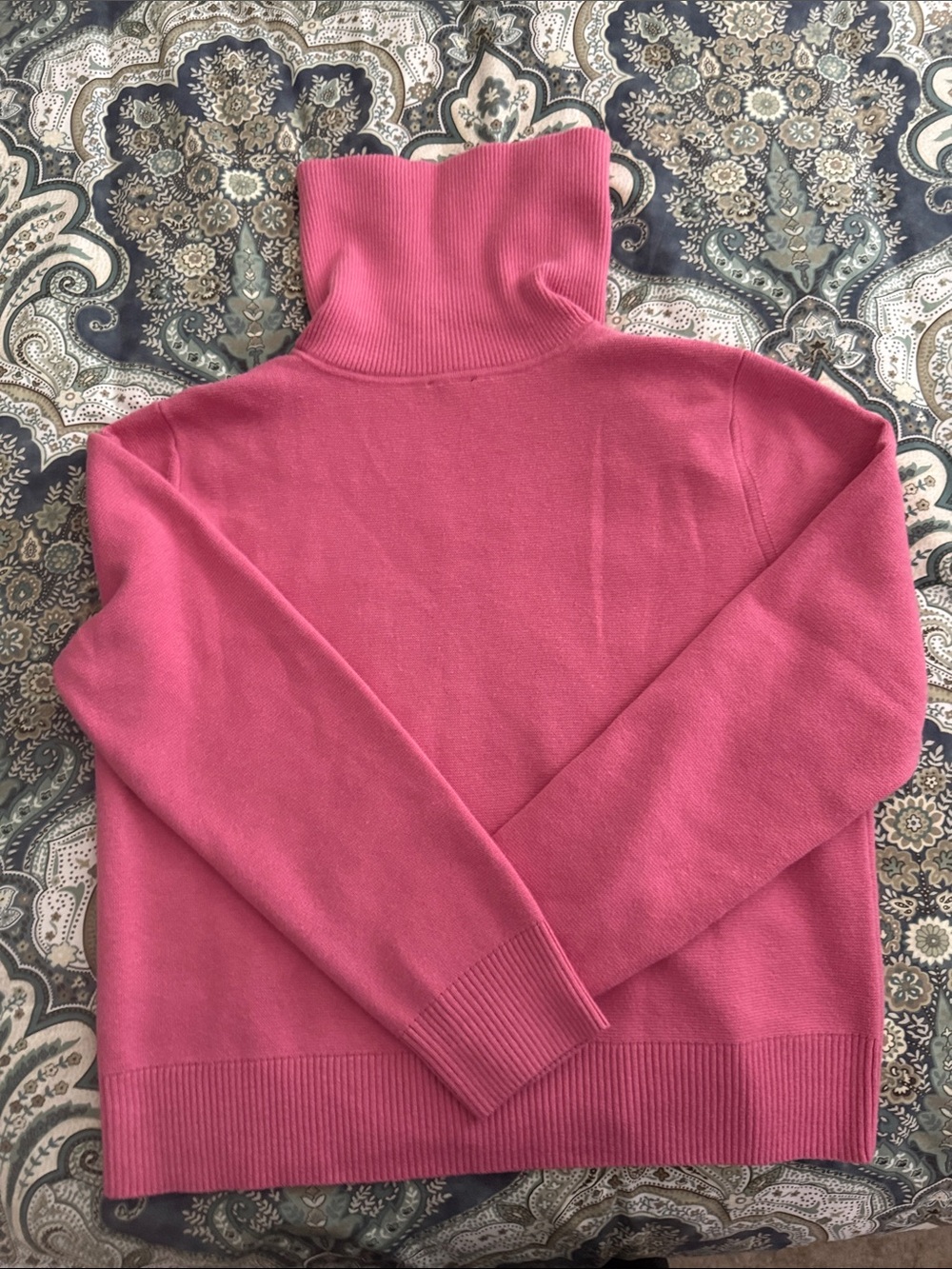 Talbots Pink Zip-Up Ribbed Knit - Picture 4 of 4